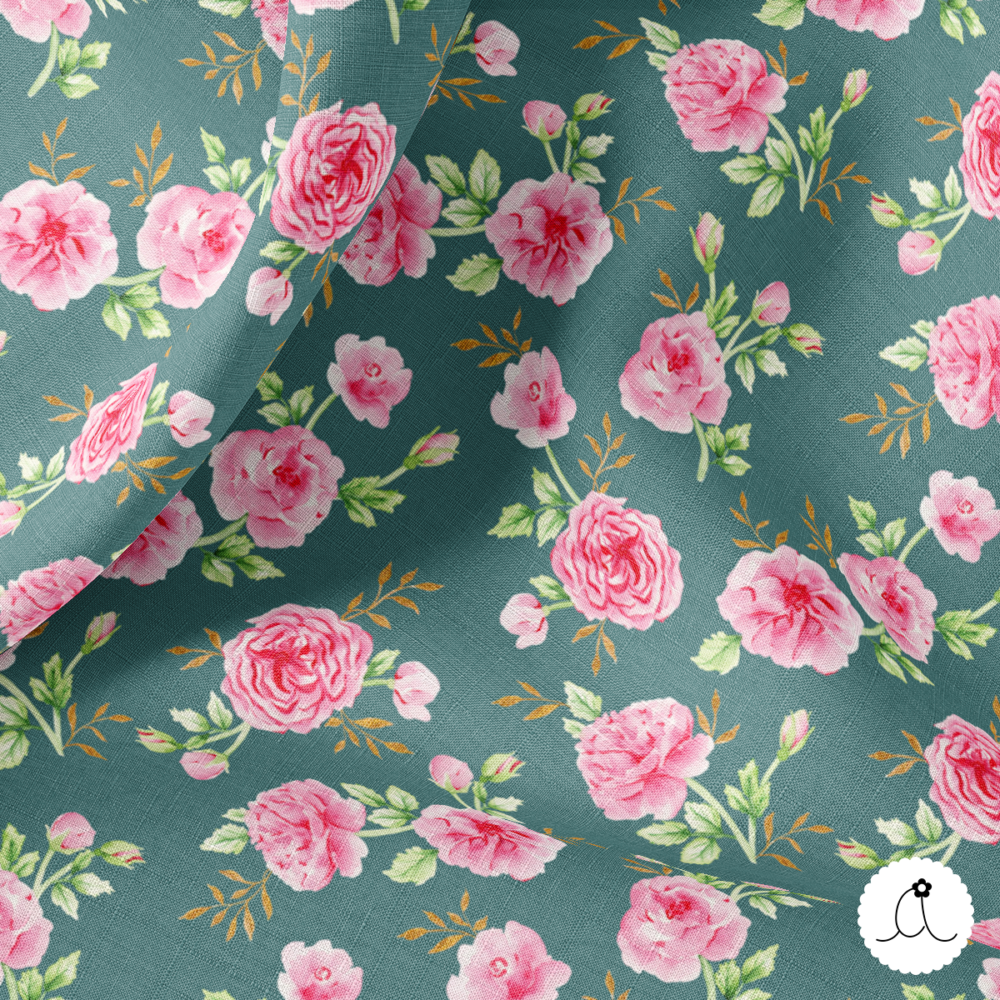 Watercolor Seamless Pattern - Rosa Centifolia - Image 4